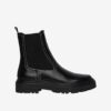 Black Women's Chelsea Ankle Boots Pieces Rikka - Ladies