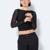 Black Women's Crop Top Noisy May Louise - Women