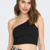 Black Womens Crop Top Top ONLY Gven - Women