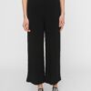 Black Women's Cropped Wide Trousers Noisy May Fiona - Women