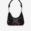 Black Women's Floral Handbag Desigual Yenes Medley Multipocket - Ladies