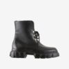 Black Women's Leather Ankle Boots Högl Winter hike - Women