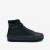 Black Women's Leather Ankle Sneakers Diesel Principia - Women