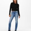 Black Women's Long Sleeve T-Shirt ONLY Kitty - Women