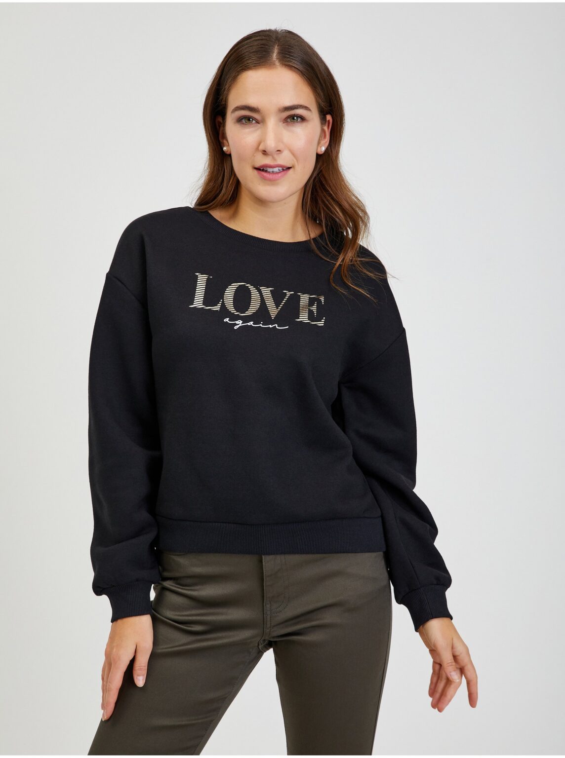 Black Women's Loose Sweatshirt ORSAY - Women