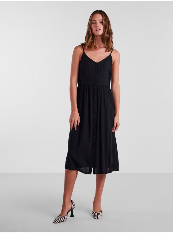 Black Women's Midi Dress Pieces Tala - Women