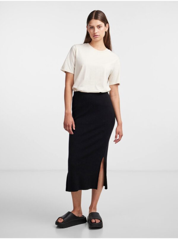 Black Women's Midi Sweater Skirt Pieces Crista - Women