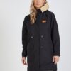 Black Women's Parka Hooded Picture - Women