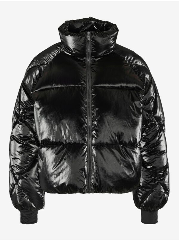 Black Women's Quilted Winter Jacket Noisy May Kit - Women