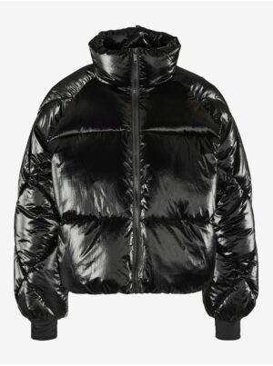 Black Women's Quilted Winter Jacket Noisy May Kit - Women