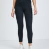 Black Women's Shortened Leggings in Suede Guess Maya - Women