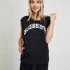 Black Women's Sleeveless Hoodie Guess Camilla - Women