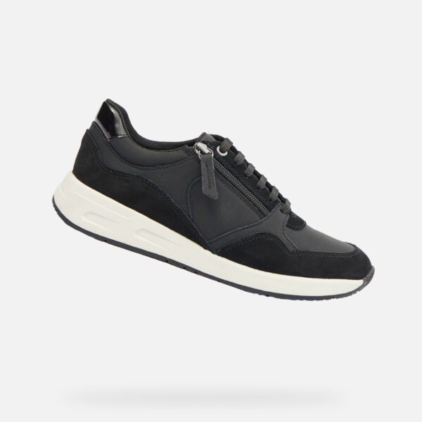 Black Women's Sneakers Geox Bulmya - Women