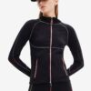 Black Womens Sports Zipper Sweatshirt Desigual Blaki - Women