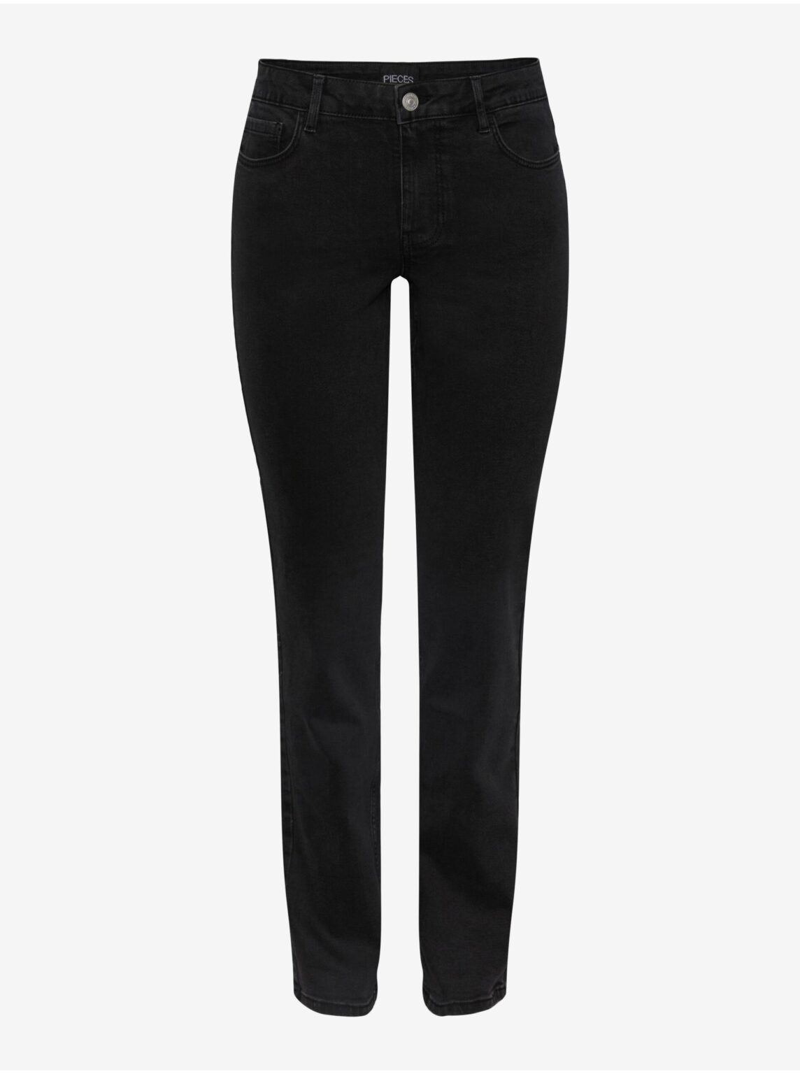 Black Women's Straight Fit Jeans Pieces Kesia - Women
