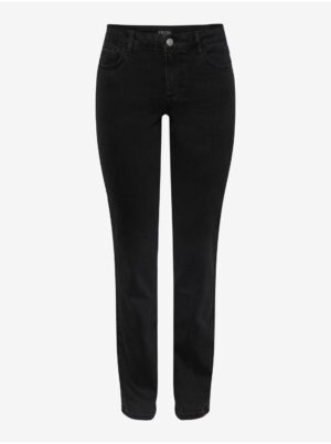 Black Women's Straight Fit Jeans Pieces Kesia - Women