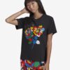 Black Women's T-Shirt with print adidas Originals - Women
