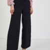 Black Women's Wide Trousers with Belt ORSAY - Women