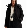Black Women's Winter Jacket Desigual Tulip - Women
