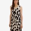 Black and Cream Women Patterned Dress Tom Tailor - Women