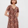 Black and Orange Floral Dress Pieces Emanuelle - Women