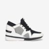 Black and White Women's Wedge Sneakers Michael Kors Liv - Women's