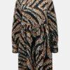 Black and beige patterned dress VERO MODA Gaja - Women
