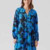 Black and blue women's patterned dress VERO MODA Josie - Women