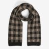 Black and brown women's plaid scarf VILA Vilibby - Women