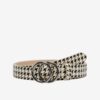 Black and cream women's patterned belt ONLY Rasmi - Women