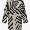 Black and gray women's patterned cardigan ONLY CARMAKOMA Georgina - Women