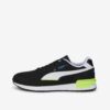 Black and white men's sneakers with suede finish Puma Graviton - Men