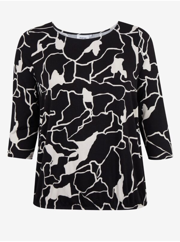 Black and white patterned blouse Fransa - Ladies