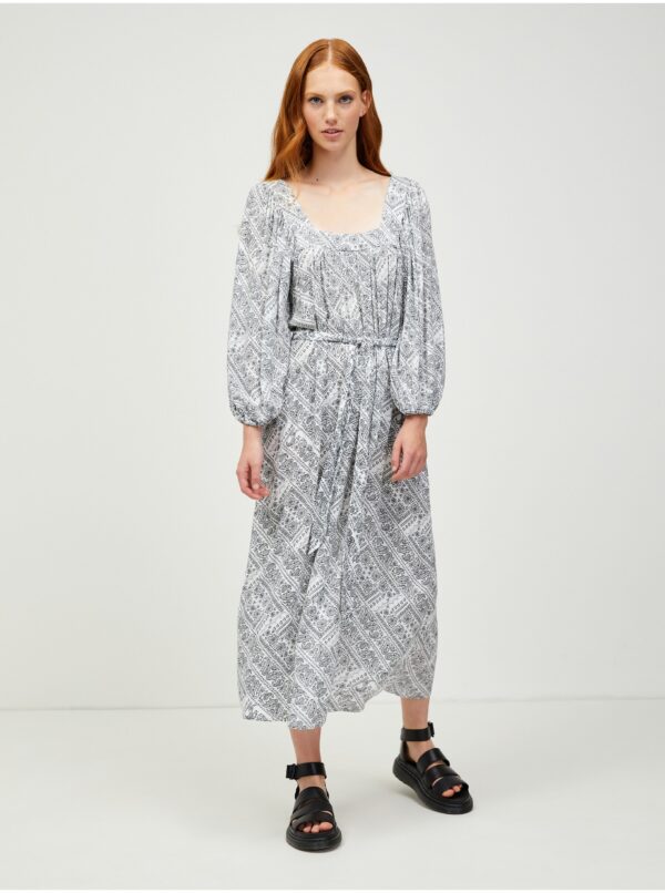 Black and white patterned maxi dress VERO MODA Peace - Women