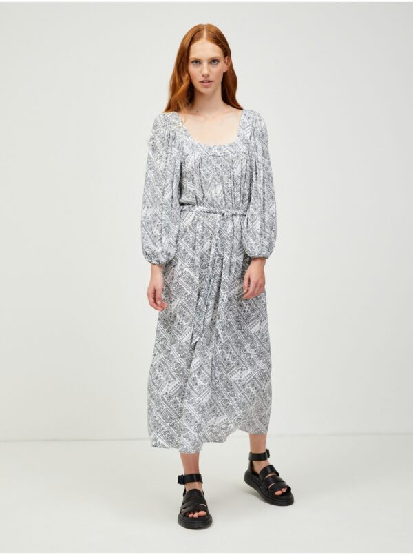 Black and white patterned maxi dress VERO MODA Peace - Women