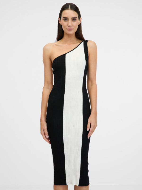 Black and white women's midi dress ORSAY - Women's
