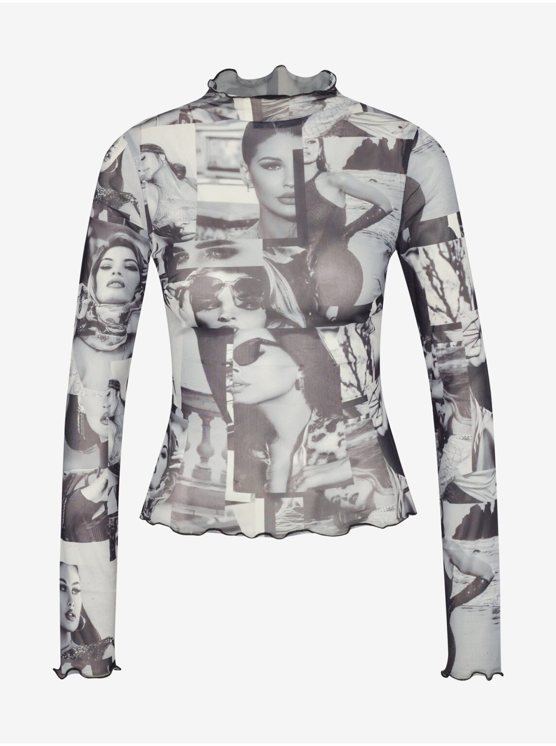 Black and white women's patterned top Guess - Women's