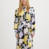 Black and yellow women's floral dress VILA Kikki - Ladies