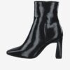 Black ankle boots on heel Tamaris - Women's