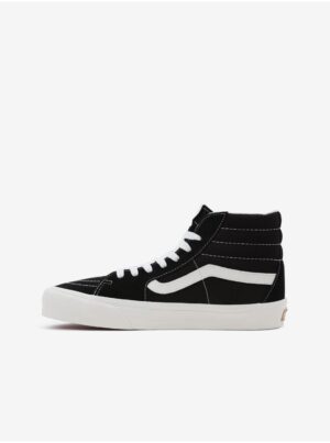 Black ankle sneakers with leather details VANS SK8-Hi - Women's
