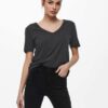 Black basic T-shirt JDY Farock - Women