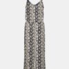 Black-beige patterned cropped jumpsuit VERO MODA Simply - Ladies