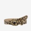 Black-beige women's patterned belt ONLY Rasmi - Women