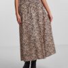 Black-brown Patterned Midi Skirt Pieces Nya - Women