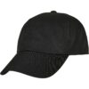 Black cap made of recycled polyester