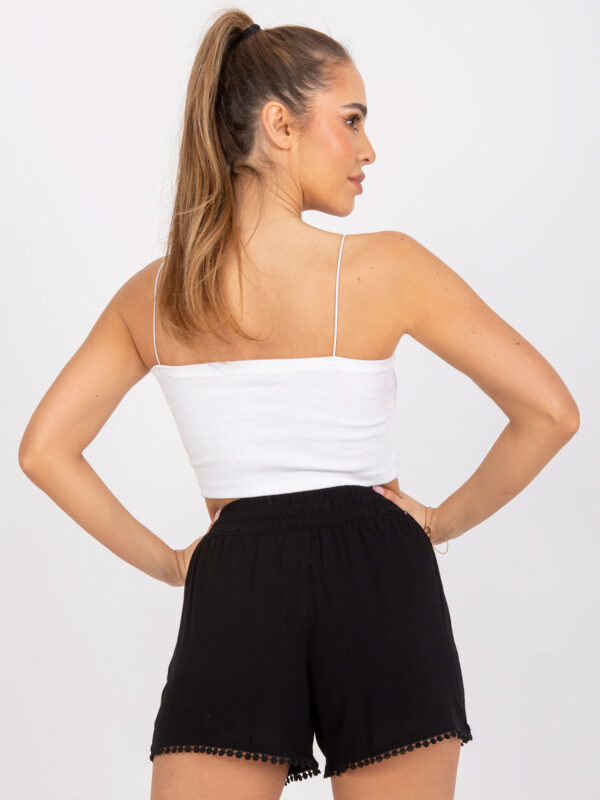 Black casual shorts Miya FRESH MADE with elastic waistband