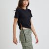 Black cropped T-Shirt Noisy May Line - Women