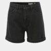 Black denim shorts high waist VERO MODA Nineteen