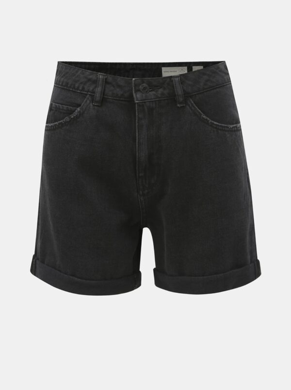Black denim shorts high waist VERO MODA Nineteen