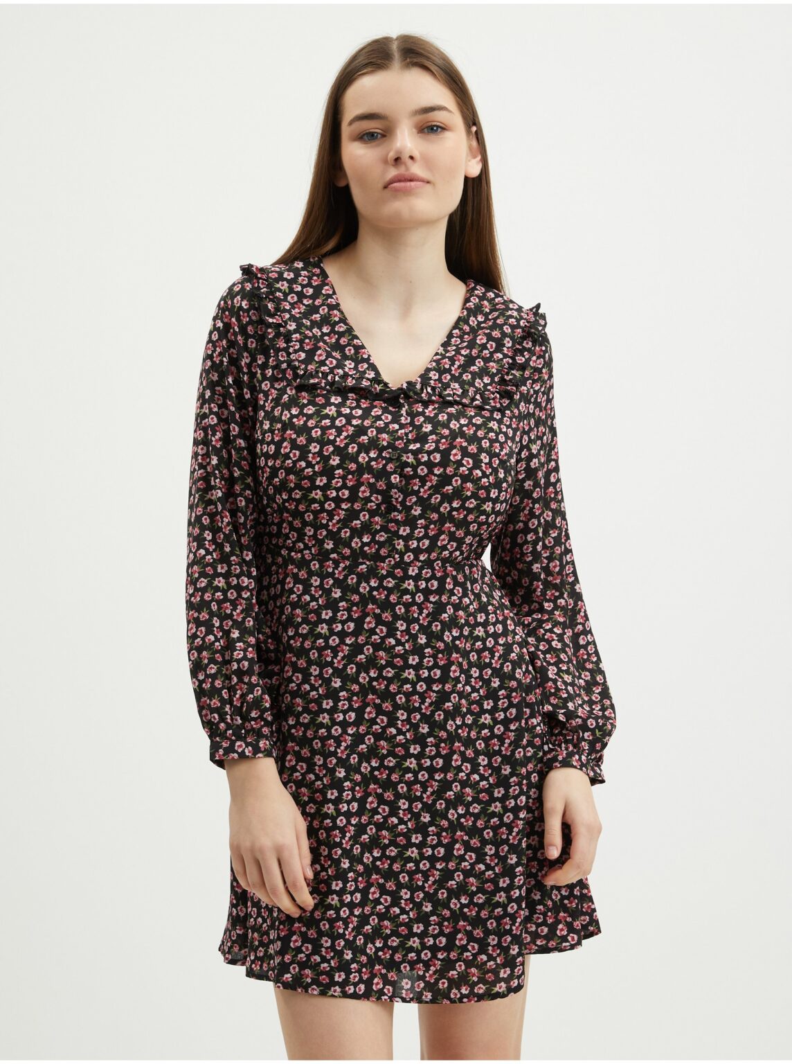 Black floral dress ONLY Rosa - Women